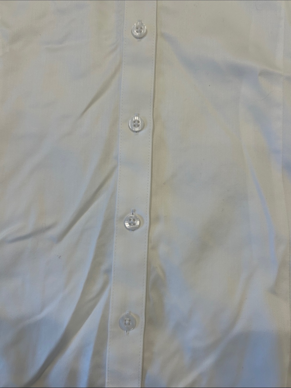 Chico's White Button-Front Collared Dress Shirt - Picture 5 of 6
